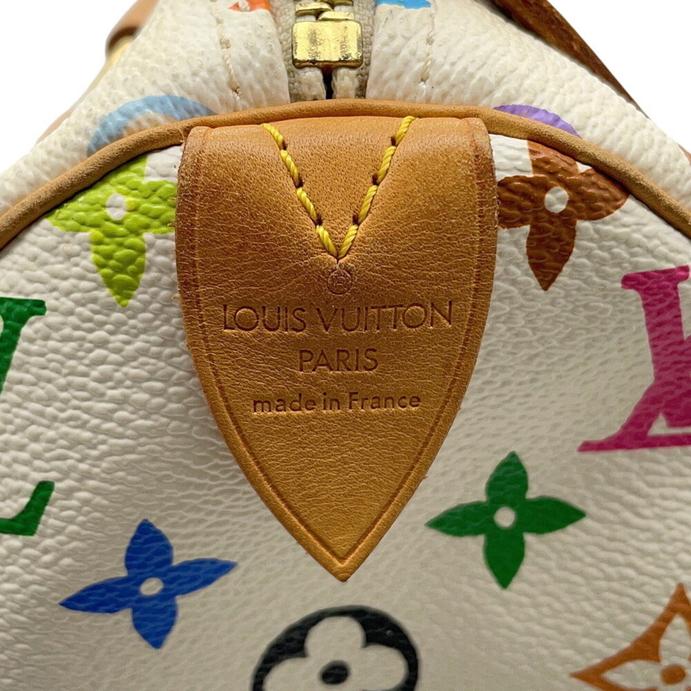 Louis Vuitton Monogram Multicolor Speedy 30 Handbag M92643 LOUIS VUITTON Whit... - Picture 16 of 16